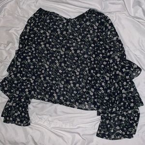 Floral Cropped Blouse